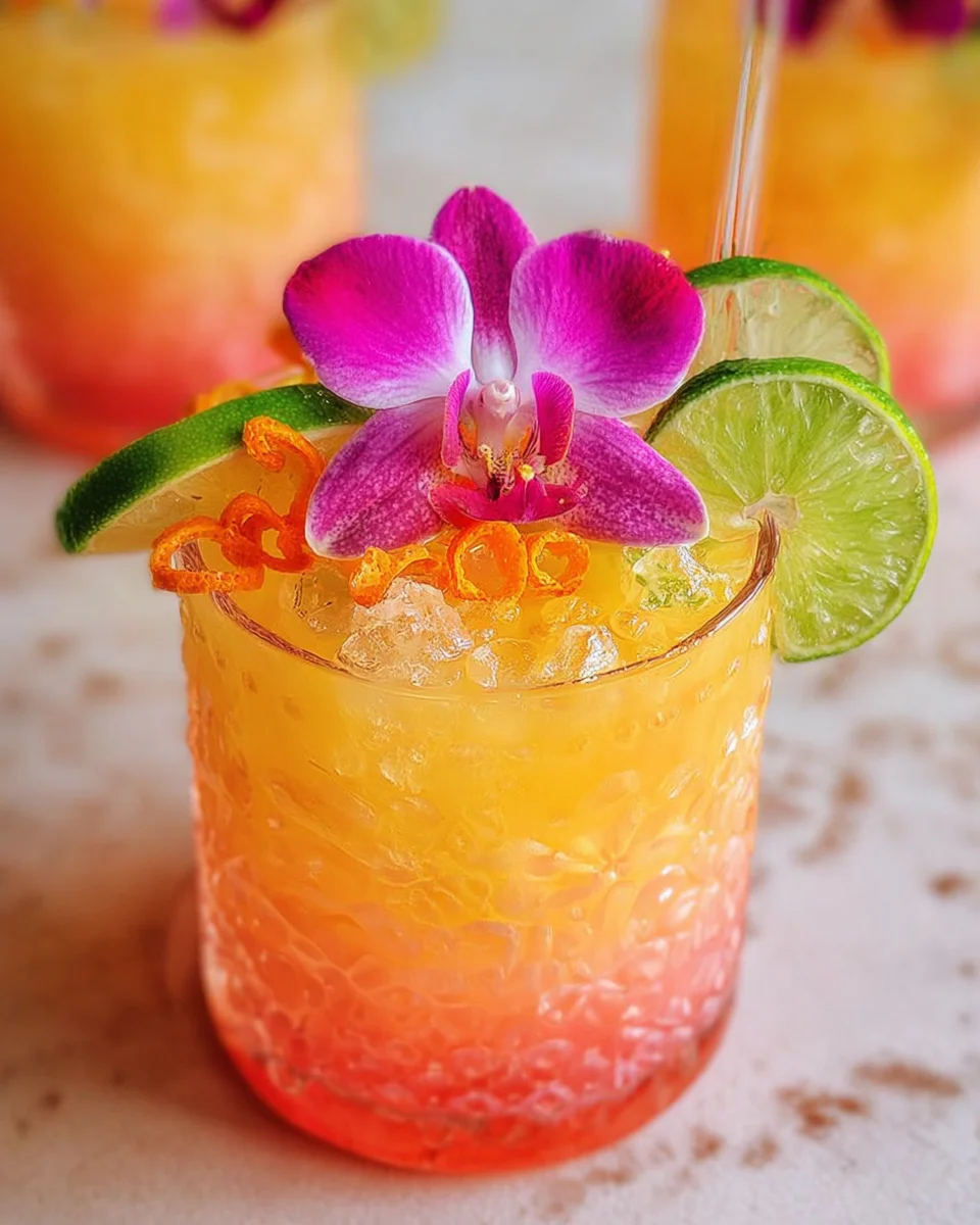 Pineapple Mango Rum Punch Recipe That is Almost too Pretty to Drink