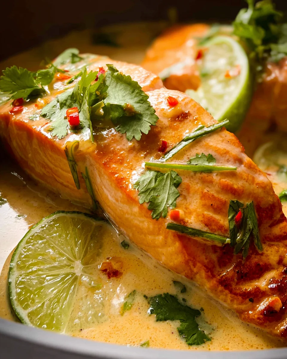 Poached Salmon in Coconut Lime Sauce 21 Poached