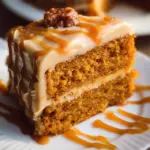 Pumpkin Cake with Caramel Cream Cheese Frosting 30 Pumpkin Cake with Caramel Cream Cheese Frosting