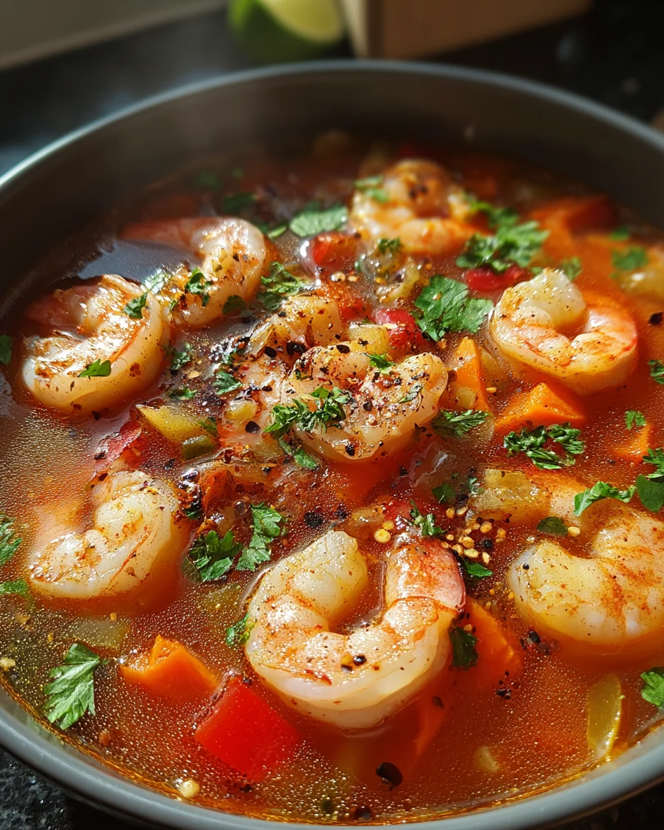 Quick and Spicy Shrimp Soup