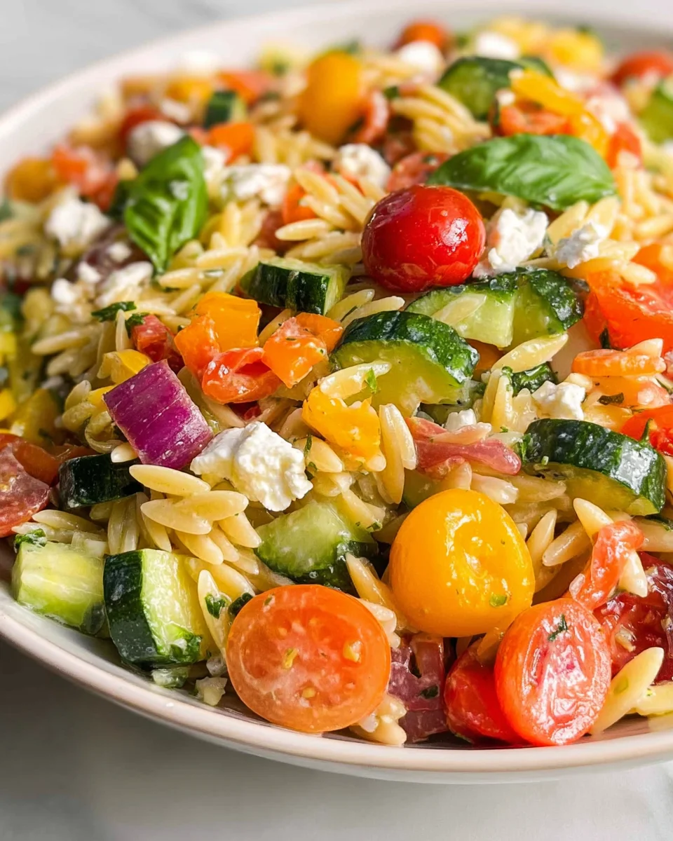 Rainbow Orzo Salad 22 Rainbow