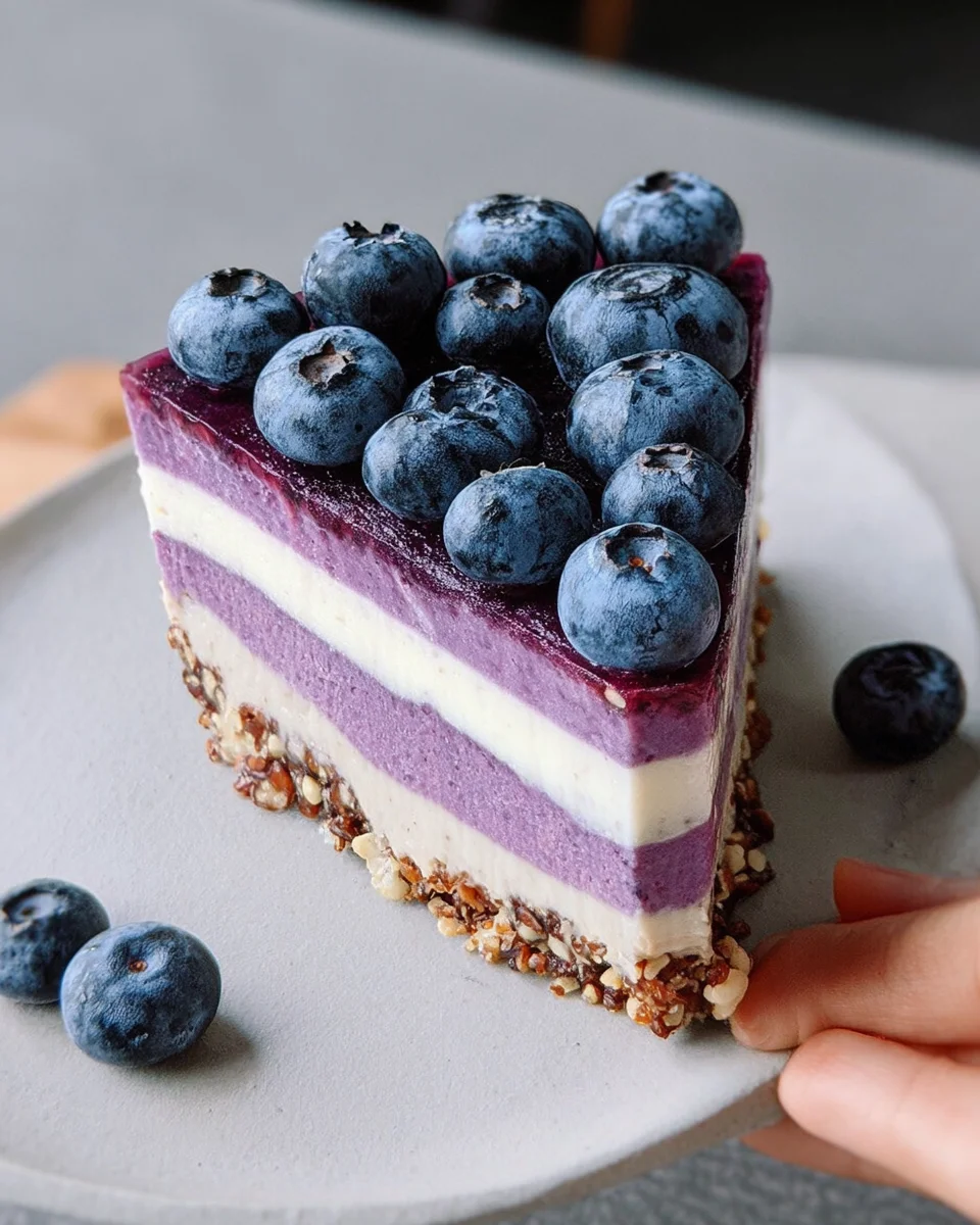 Raw Vegan Blueberry Cheesecake 20 Raw