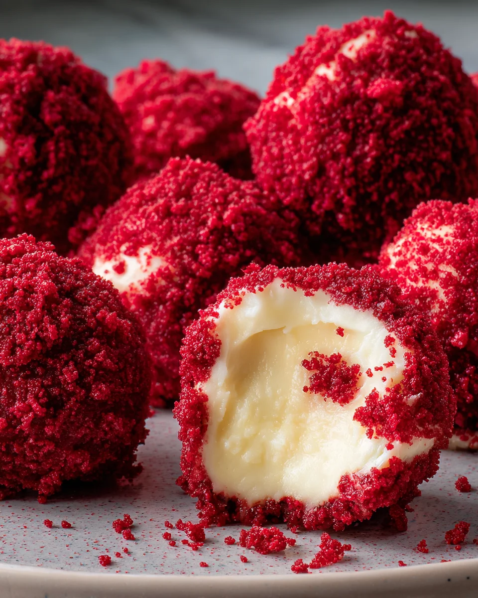 Red Velvet Cheesecake Bites