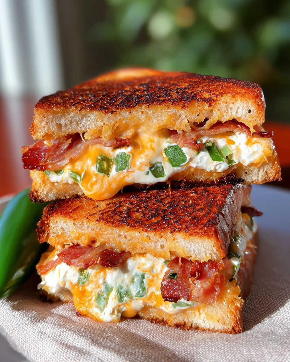 Roasted Jalapeño Popper Grilled Cheese