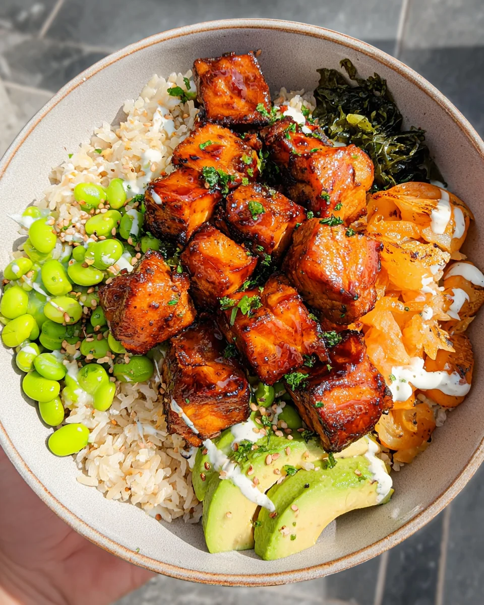 Salmon Teriyaki Bowl