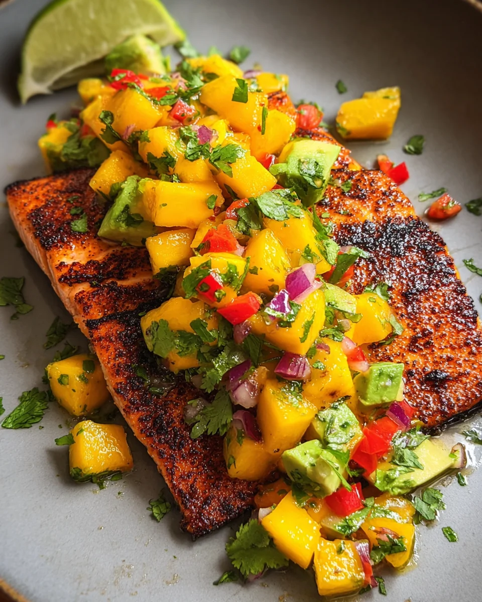 Salmon with Mango Salsa