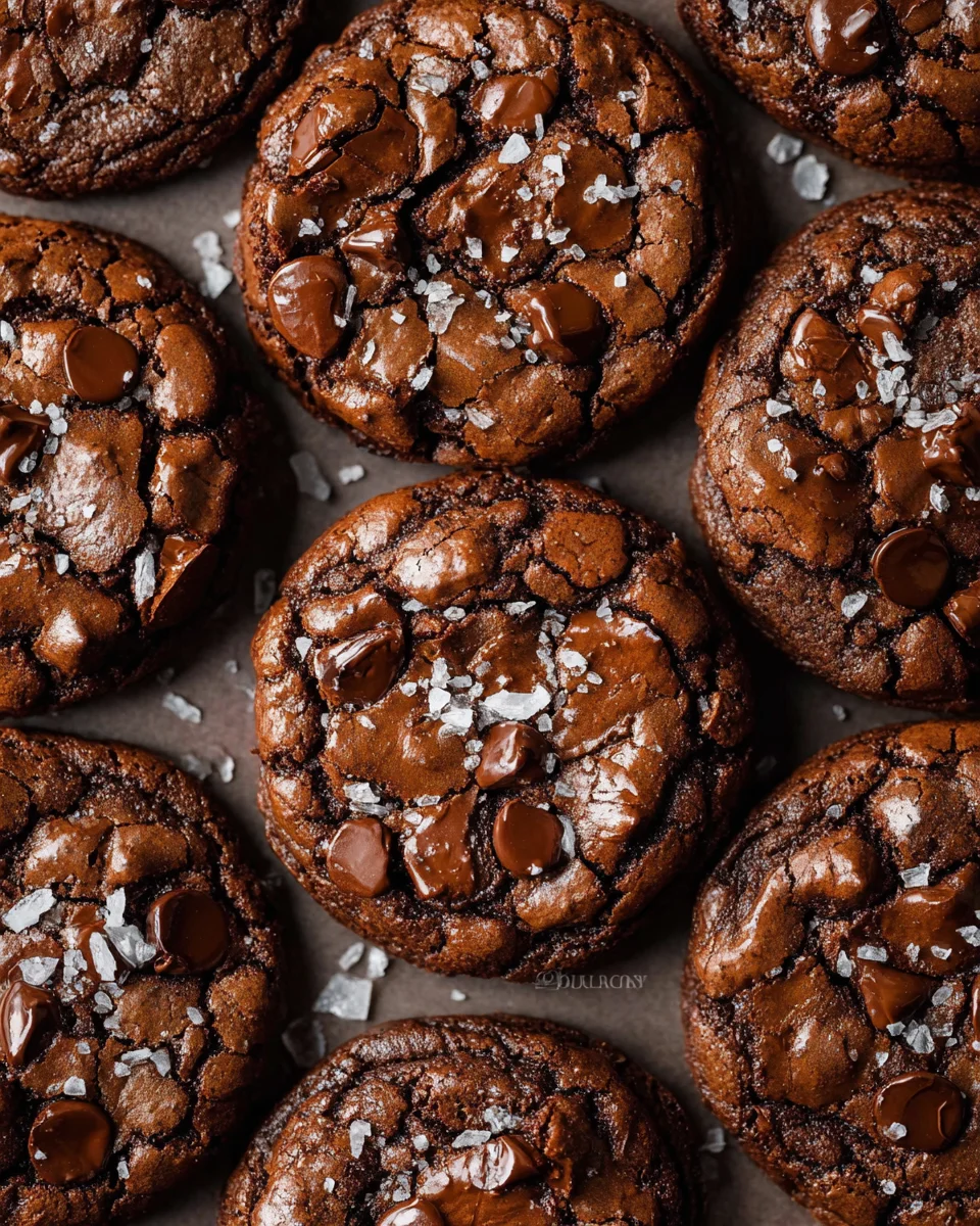 Salted Brownie Cookies