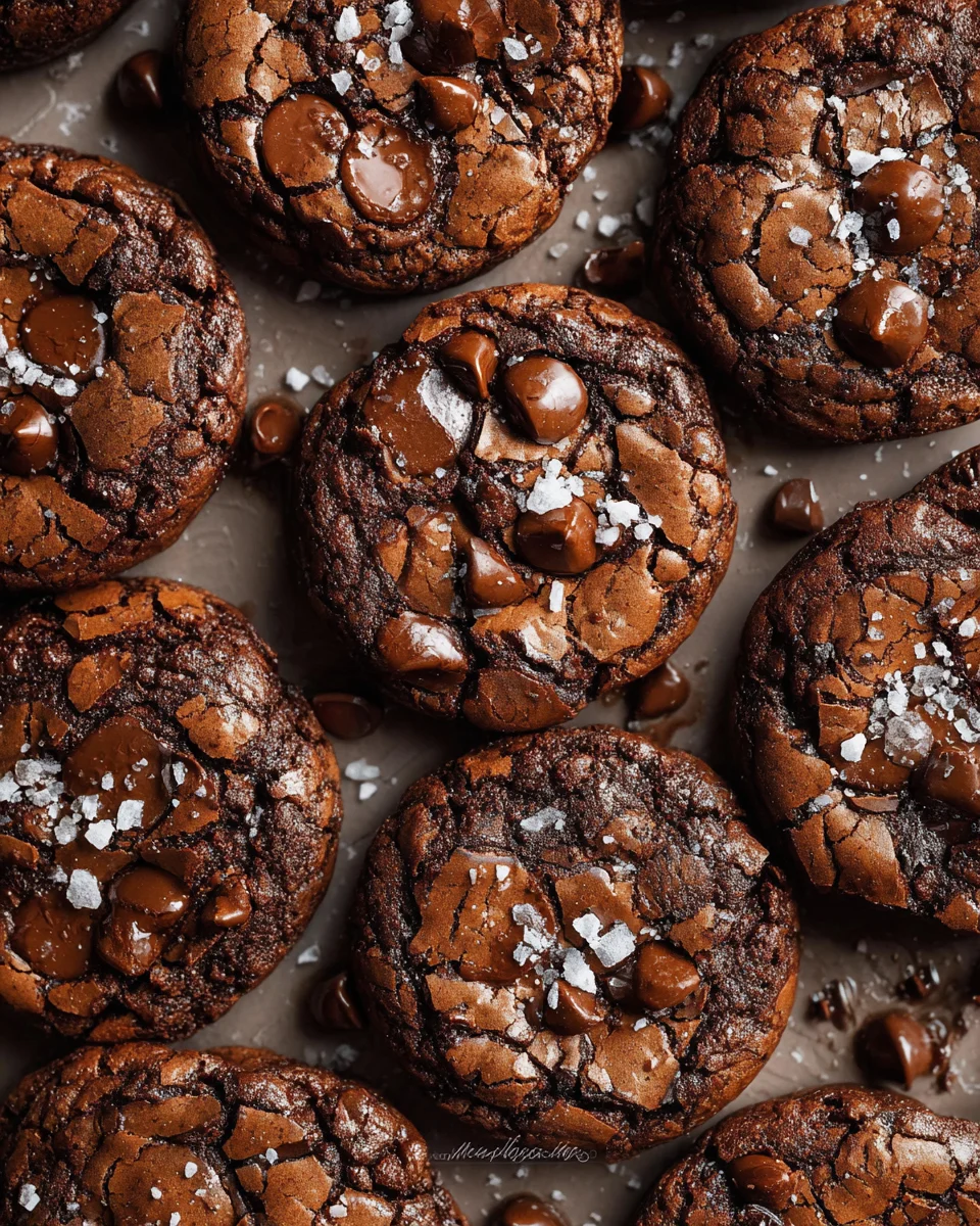 Salted Brownie Cookies 29 Salted