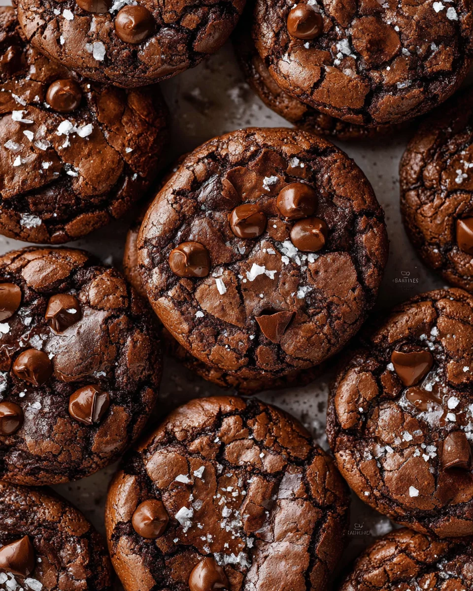 Salted Brownie Cookies 30 Salted