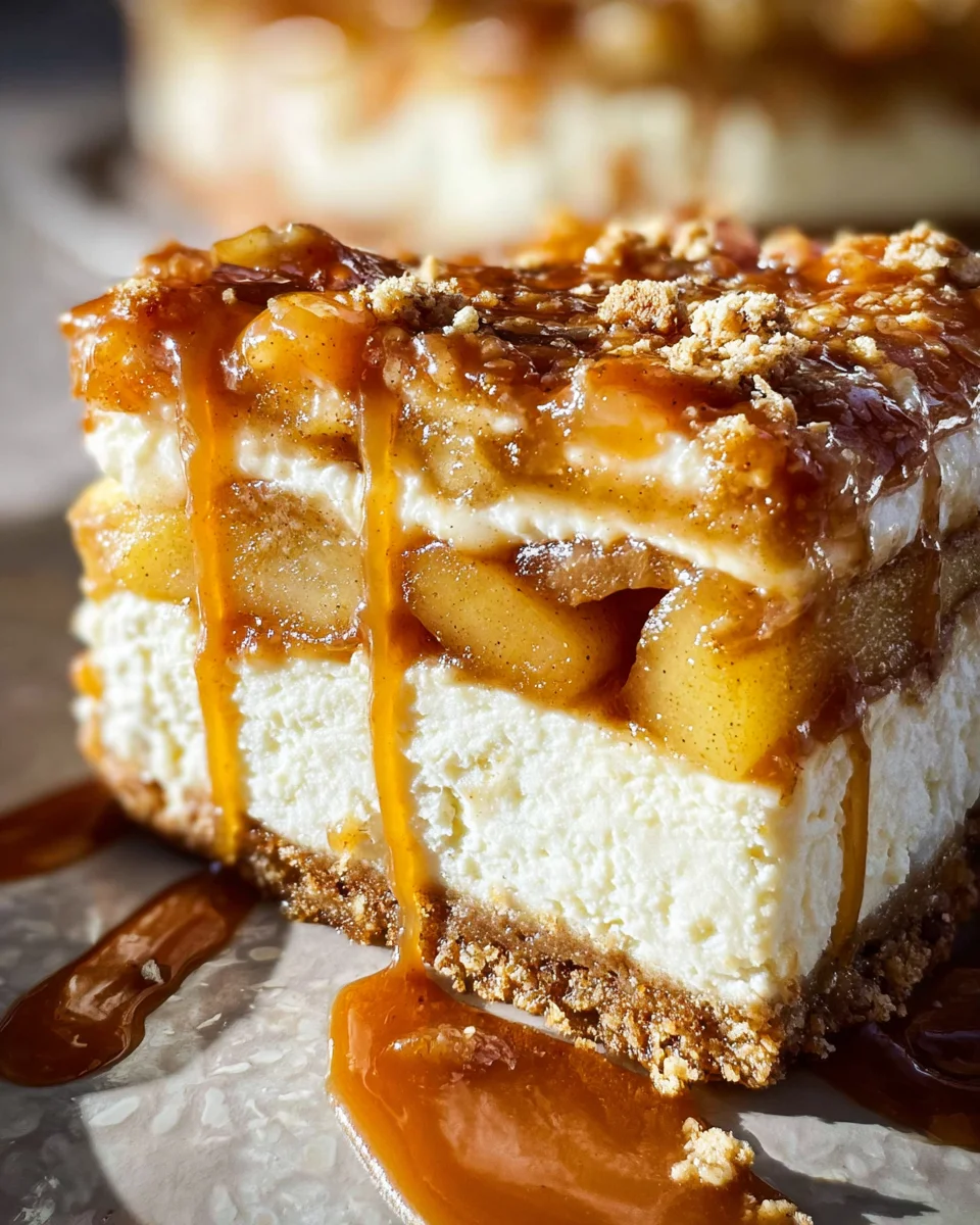 Salted Caramel Apple Pie Cheesecake