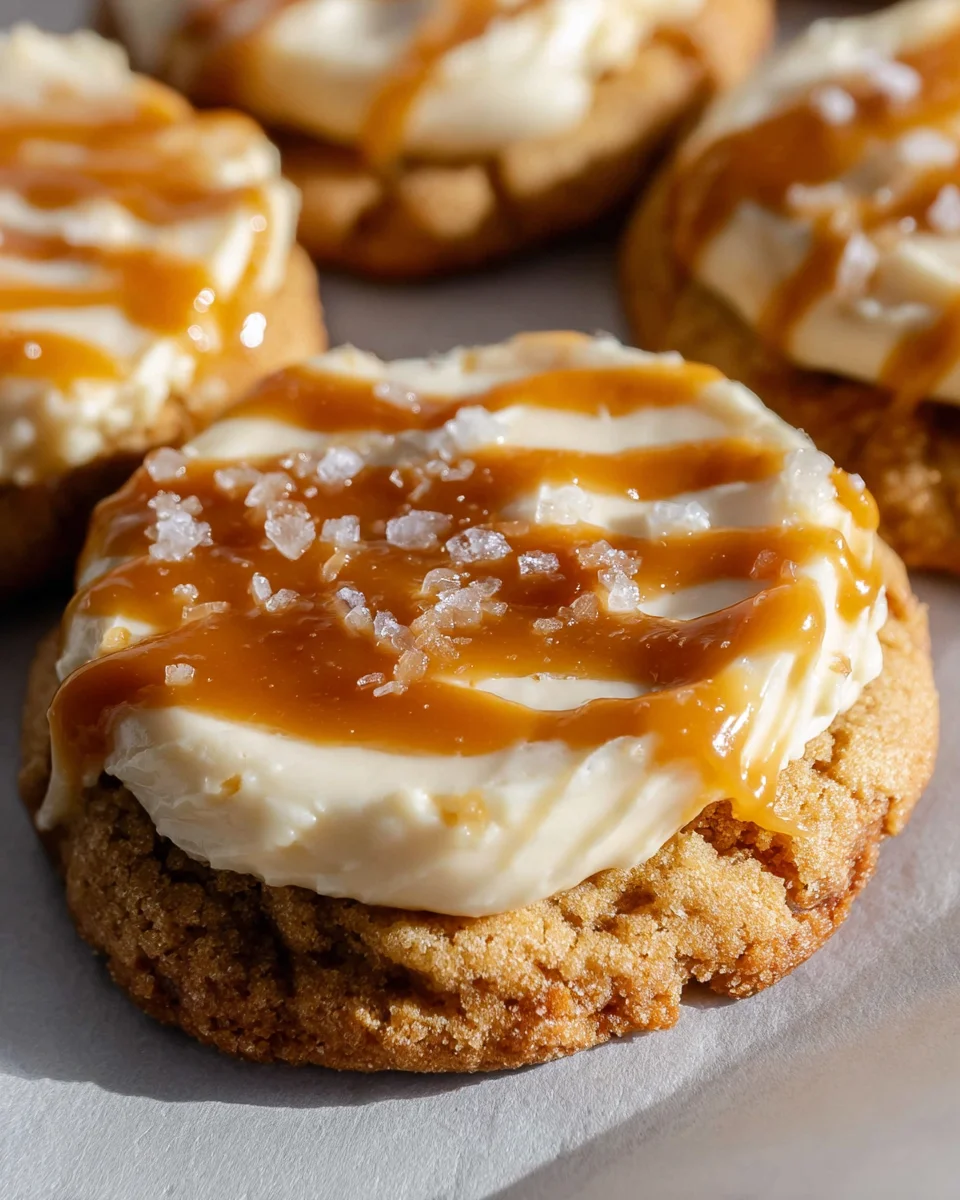 Salted Caramel Cheesecake Cookies Recipe