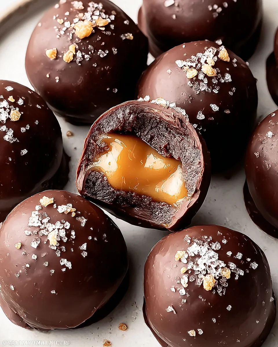 Salted Caramel Truffles 17 Salted