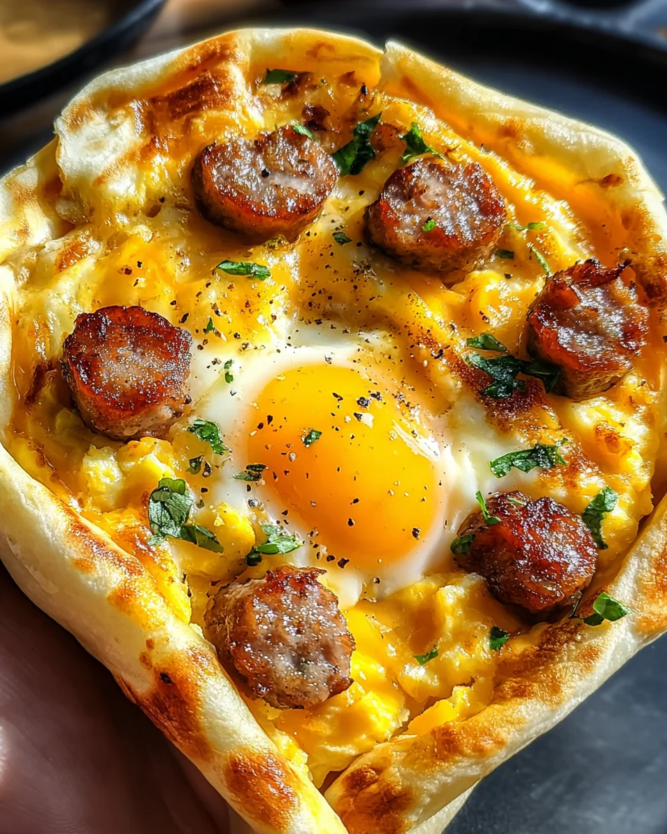Sausage Egg and Cheese Breakfast Roll-Ups