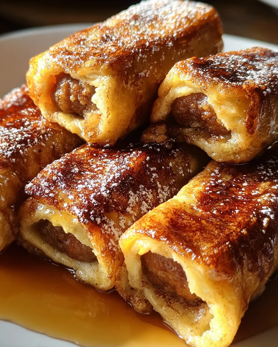 Sausage French Toast Roll-Ups Recipe 18 Sausage