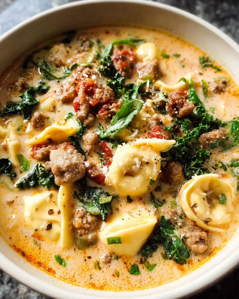 Sausage Tortellini Soup