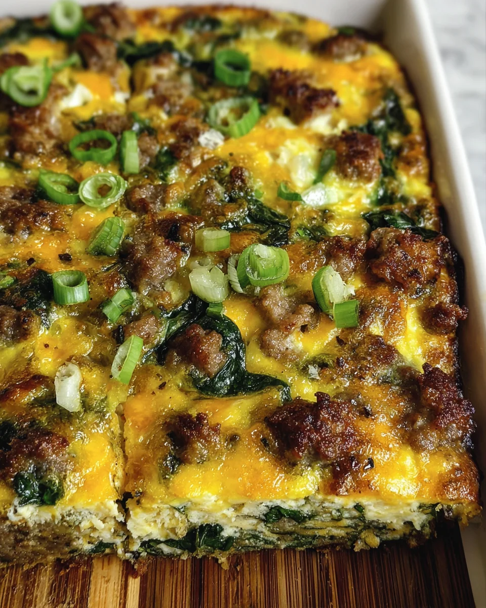 Sausage & Egg Keto Breakfast Casserole