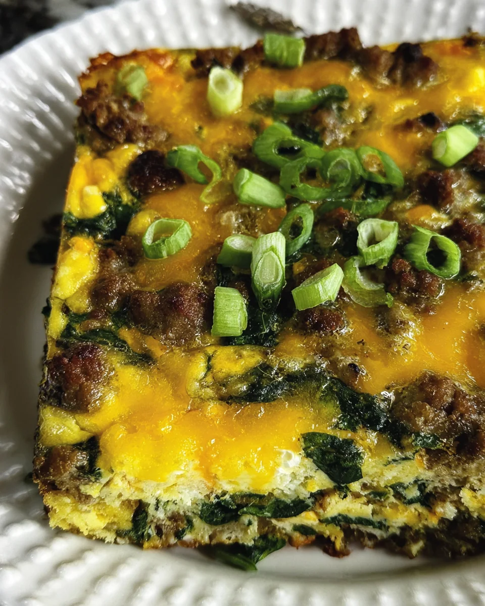 Sausage & Egg Keto Breakfast Casserole 18 Sausage