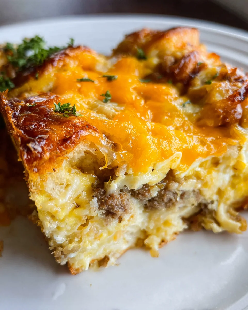 Savory Breakfast Sausage and Cheese Casserole Recipe 23 Savory