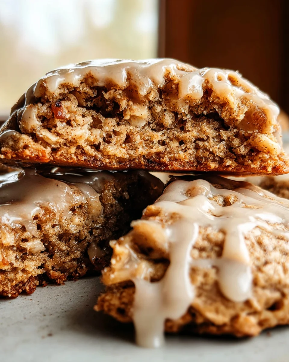 Seriously Thick & Chewy Chai Oatmeal Cookies with Maple Glaze 28 Seriously