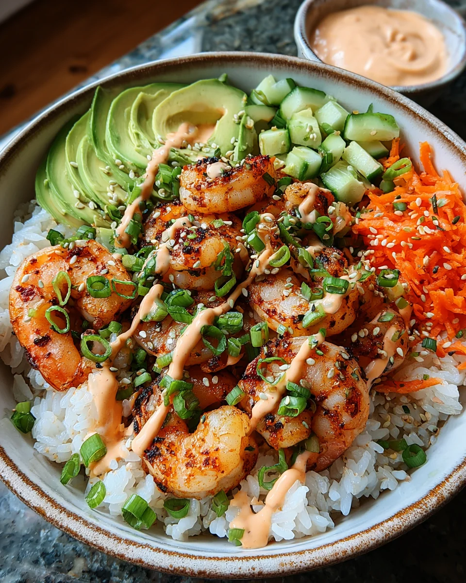 Shrimp Rice Bowls with Spicy Mayo 27 Shrimp