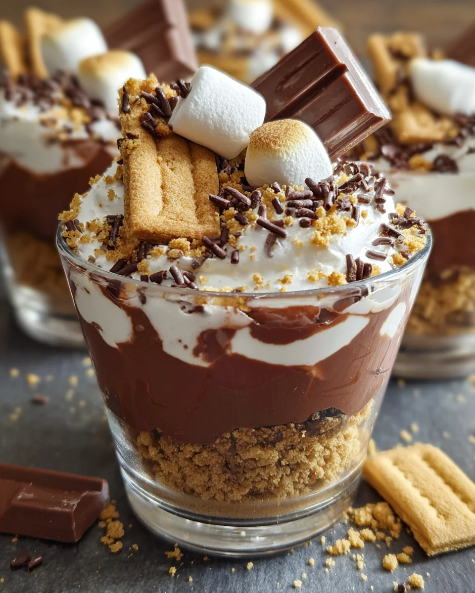 Smores Pudding Cups 16 Smores