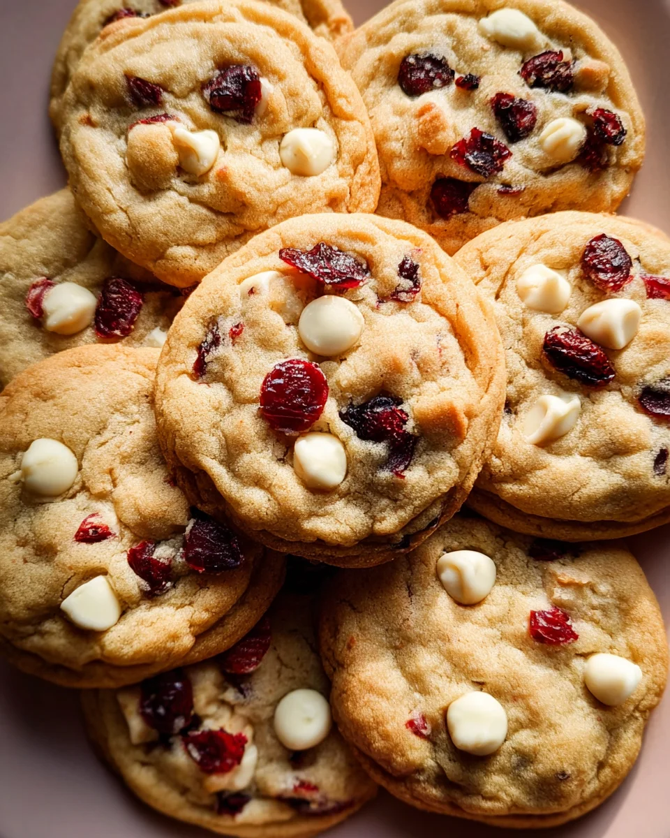 Soft-Baked White Chocolate Cranberry Cookies