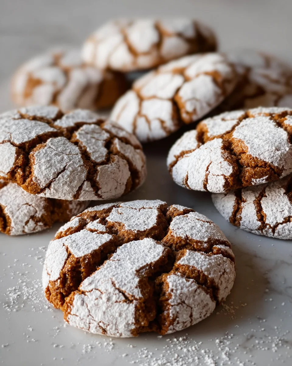 Soft and Spiced Gingerbread Crinkle Cookies 23 Soft
