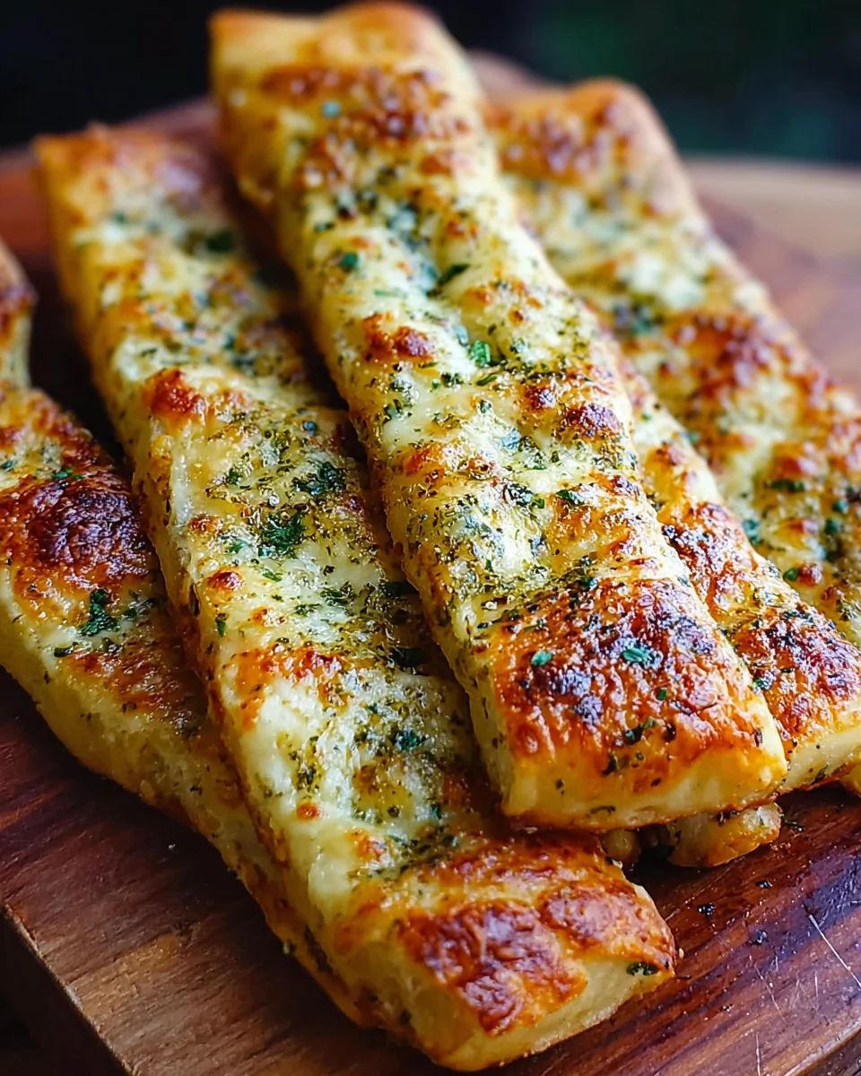 Sourdough Cheesy Breadsticks