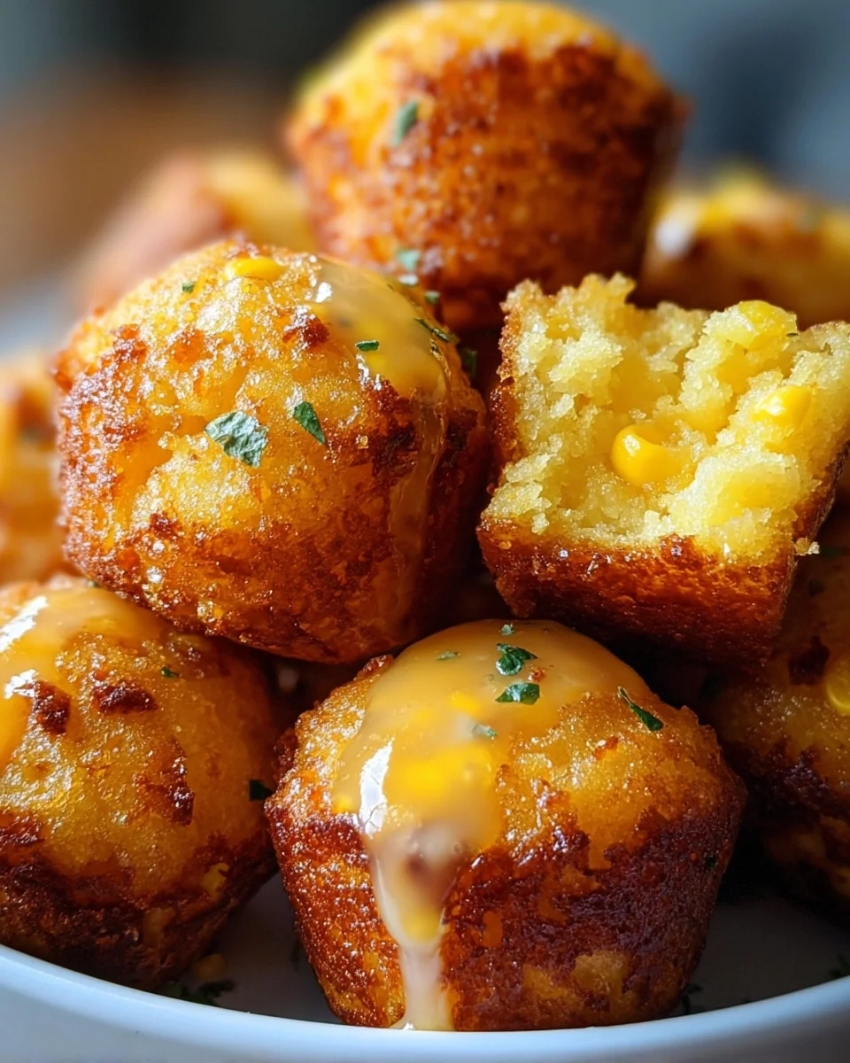Southern-Style Honey Butter Cornbread Poppers