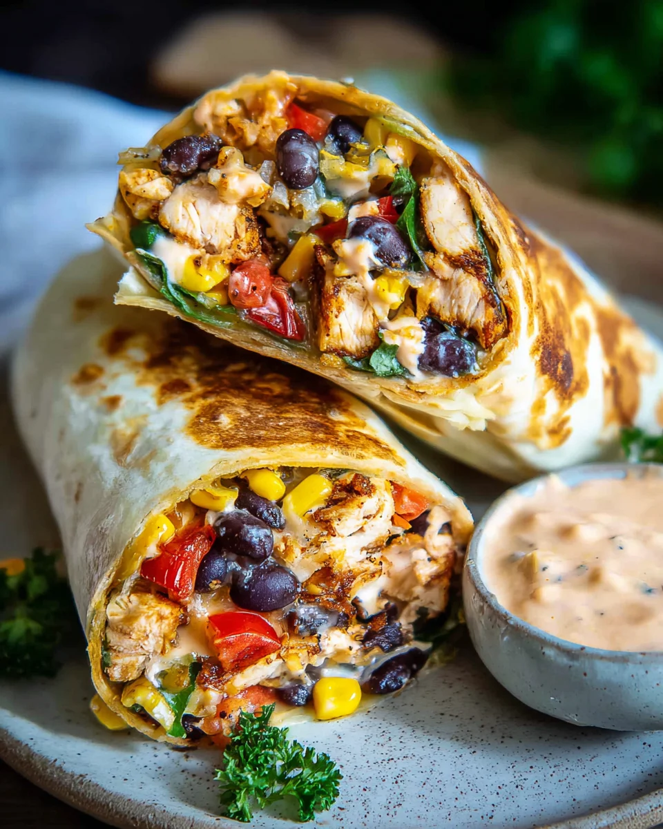 Southwest Chicken Wrap 37 Southwest