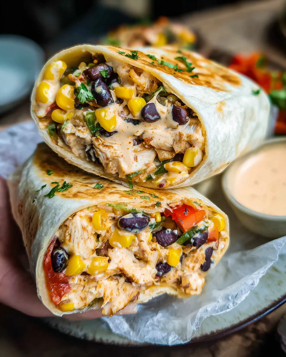Southwest Chicken Wrap 38 Southwest