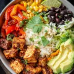 Spicy Baked Tofu Burrito Bowl 30 Spicy Baked Tofu Burrito Bowl