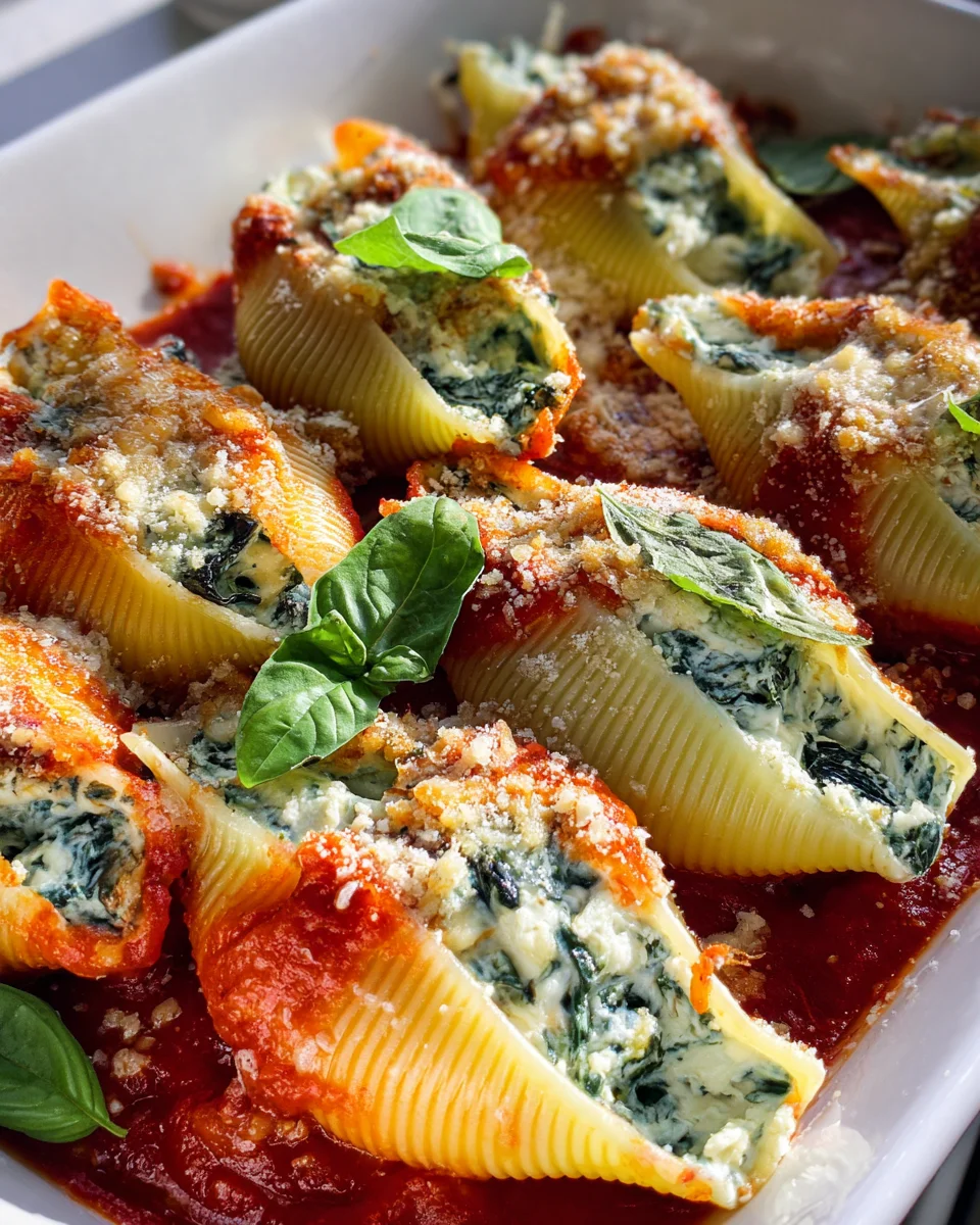 Spinach and Ricotta Stuffed Shells Recipe 24 Spinach