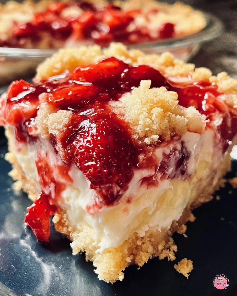 Strawberry Cheesecake Dump Cake