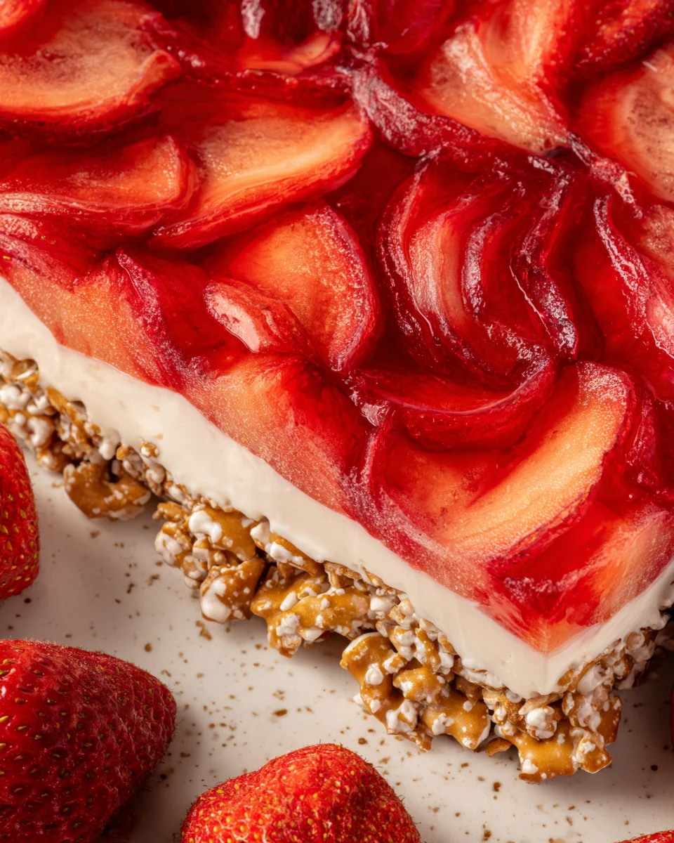 Strawberry Pretzel Jello Salad