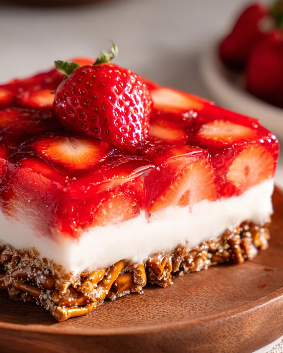 Strawberry Pretzel Jello Salad 21 Strawberry