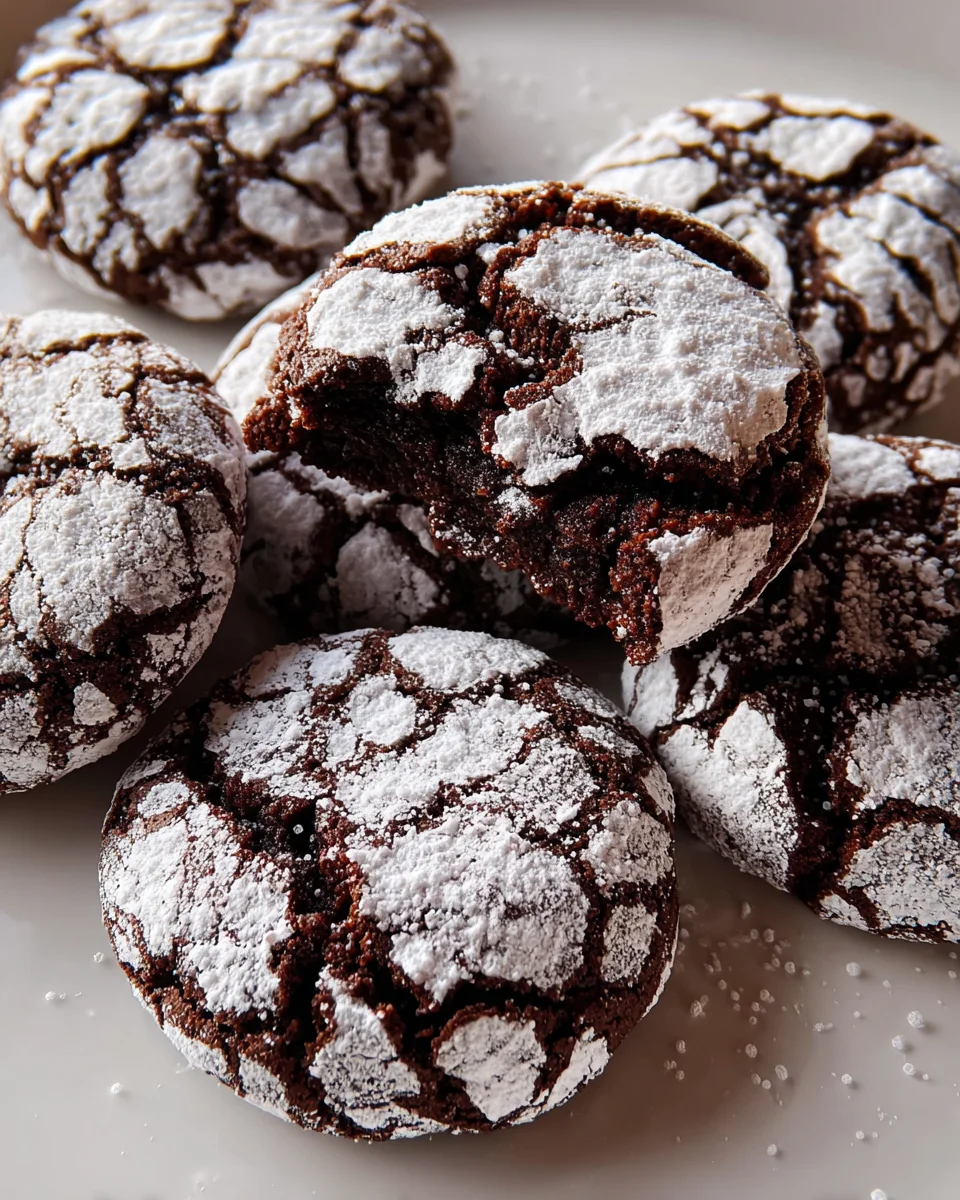 The BEST Chocolate Crinkle Cookies Recipe