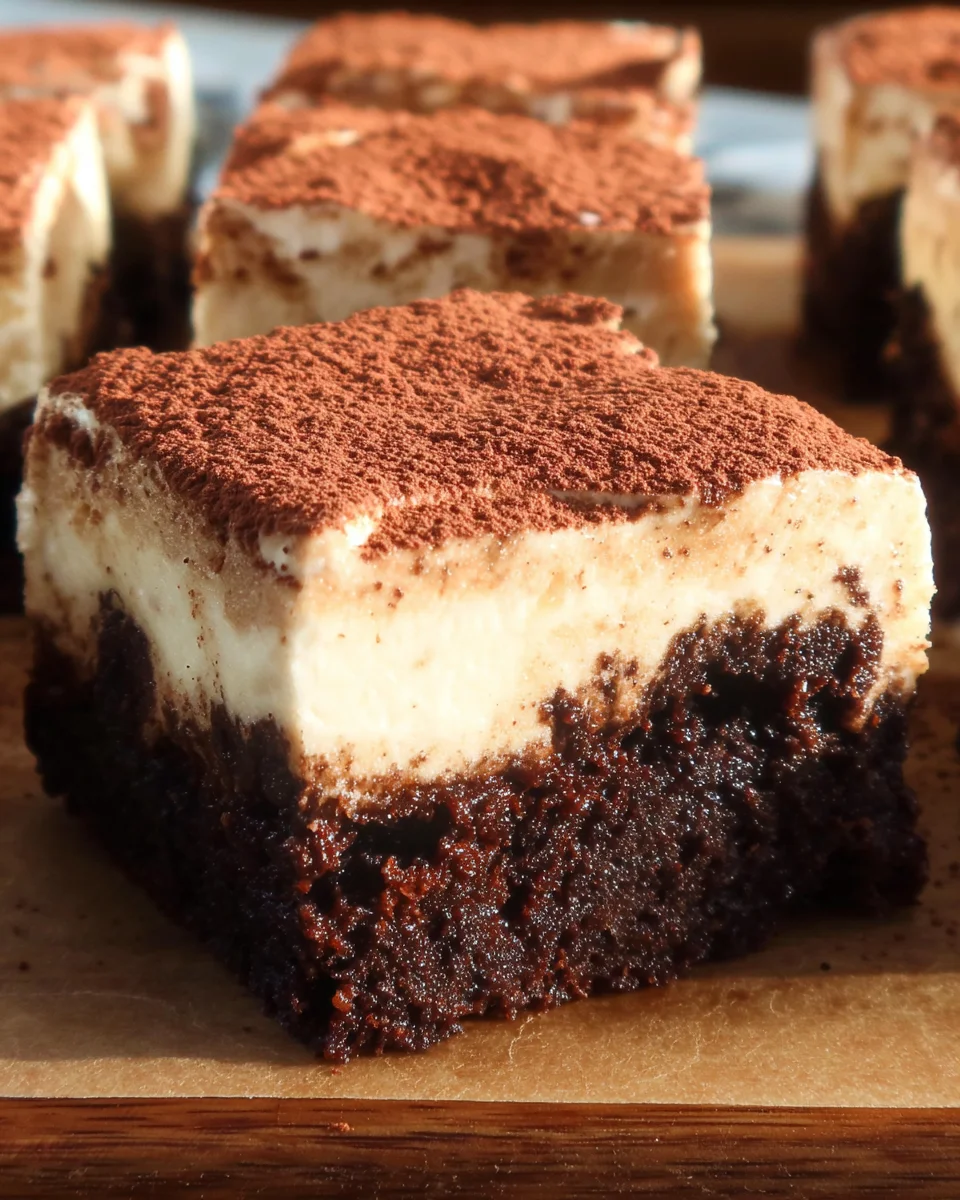 Tiramisu Brownies