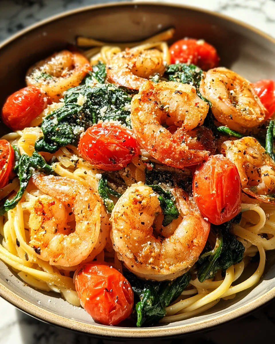 Tomato Spinach Shrimp Pasta 21 Tomato
