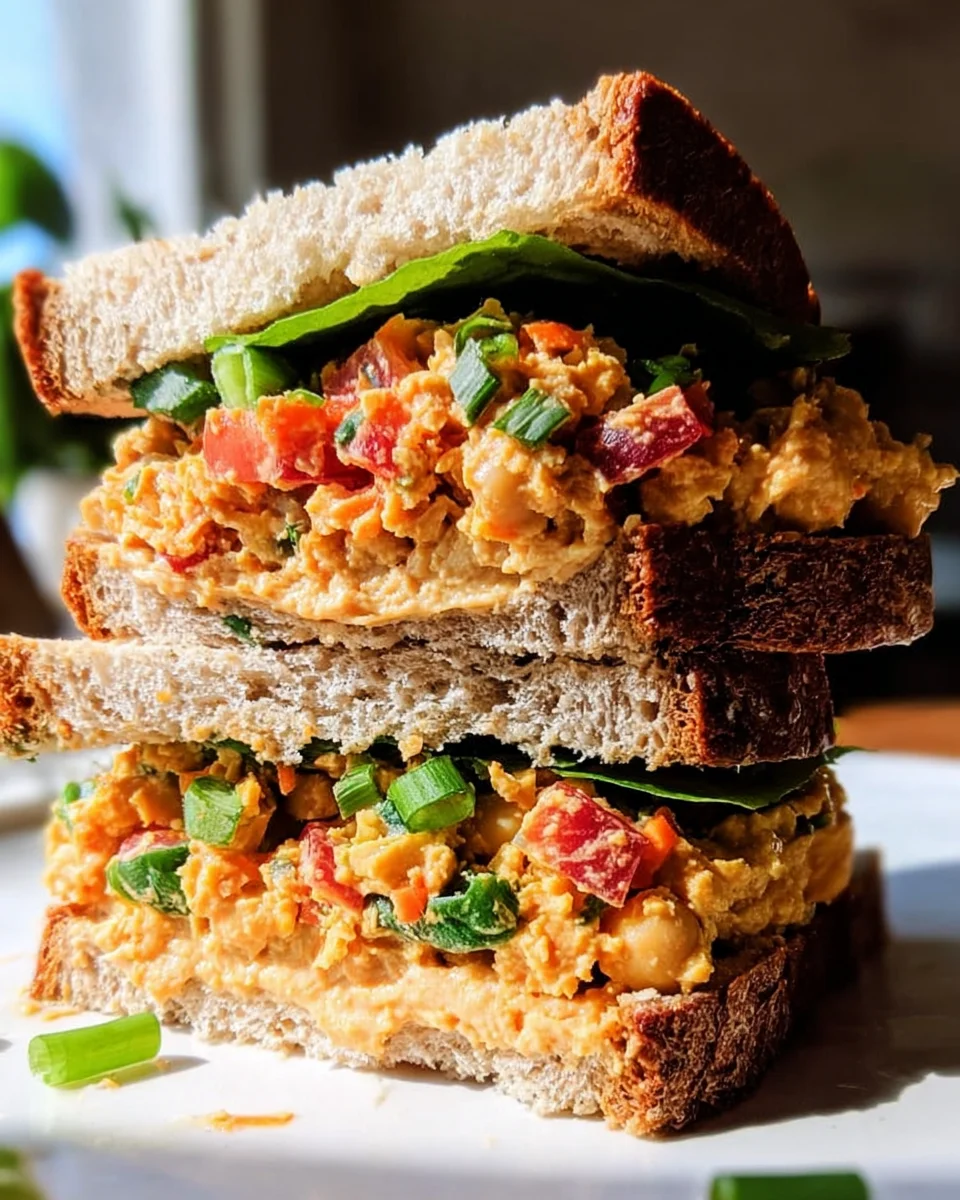 Vegan Buffalo Chickpea Salad Sandwich 22 Vegan