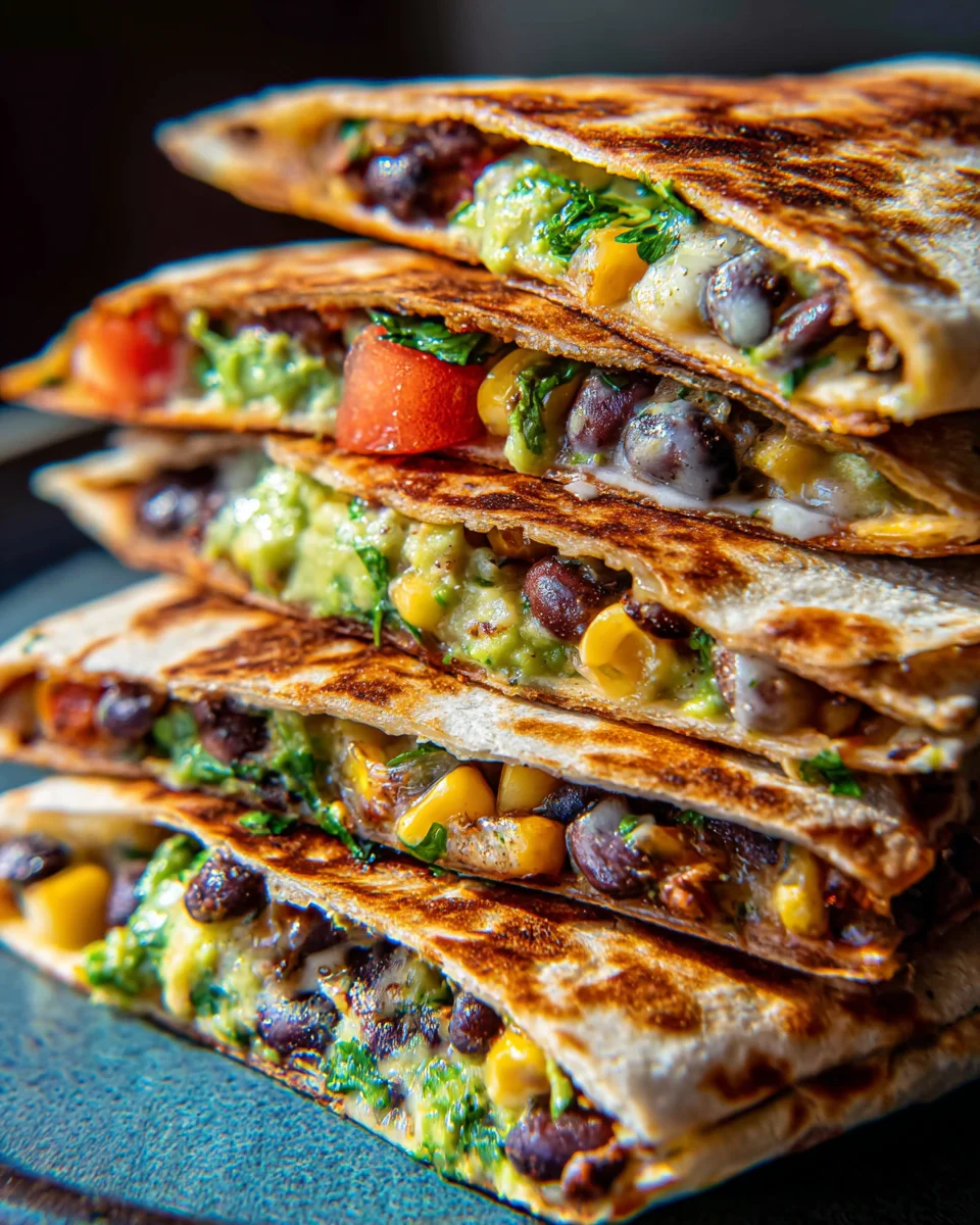 Vegan Quesadillas with Black Beans and Avocado 23 Vegan