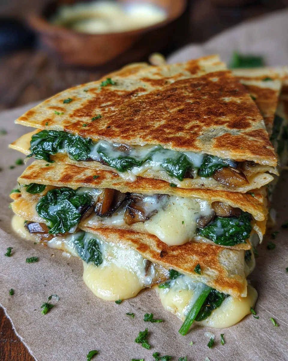 Vegan Spinach Quesadillas 19 Vegan
