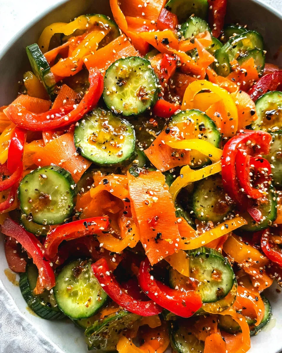 Viral Cucumber Pepper Salad 17 Viral