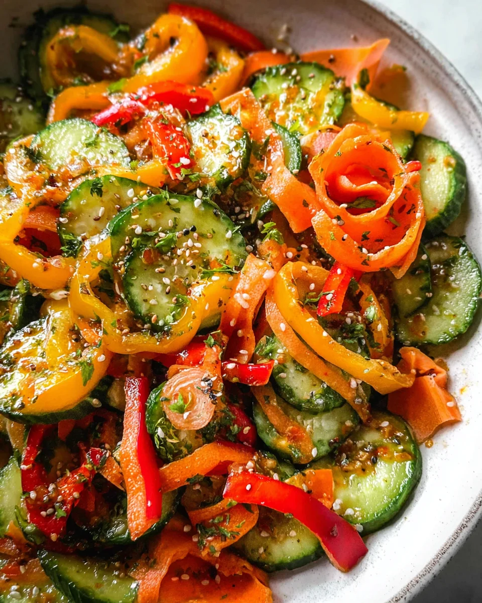 Viral Cucumber Pepper Salad 18 Viral