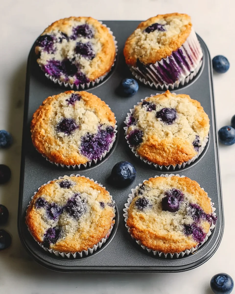 Blueberry Cottage Cheese Muffins