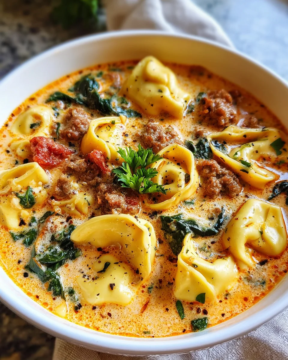 Creamy Tortellini Soup