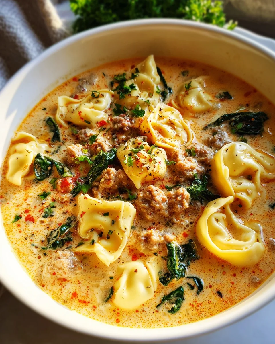 Creamy Tortellini Soup 22 Creamy