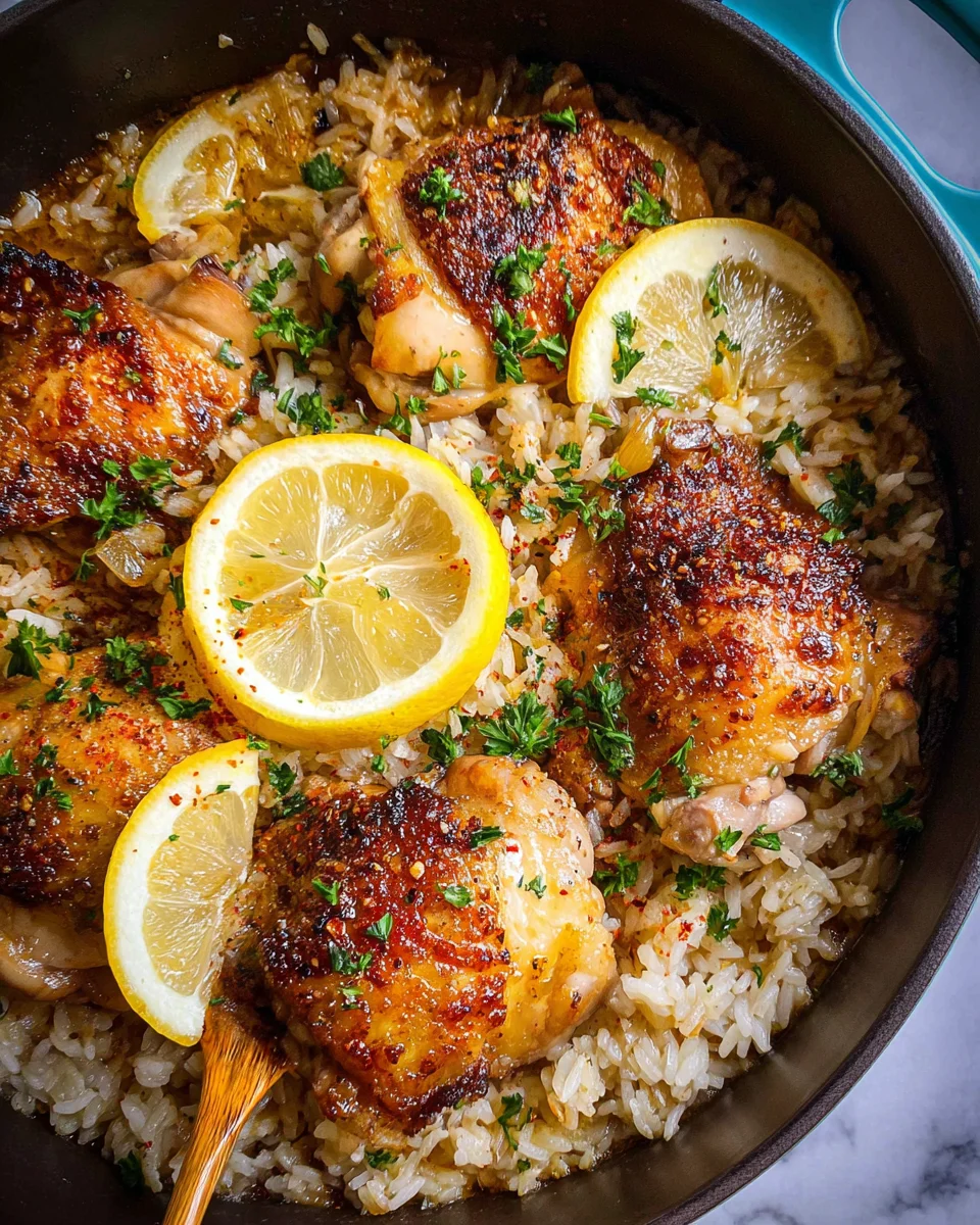 Crock-pot Lemon Chicken and Rice