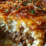 French Onion Ground Beef and Rice Casserole 23 French Onion Ground Beef and Rice Casserole