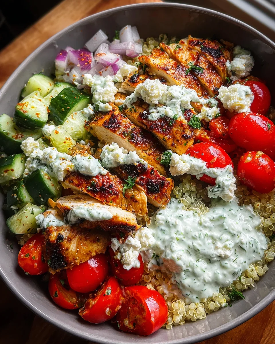 Greek Chicken Bowls 21 Greek